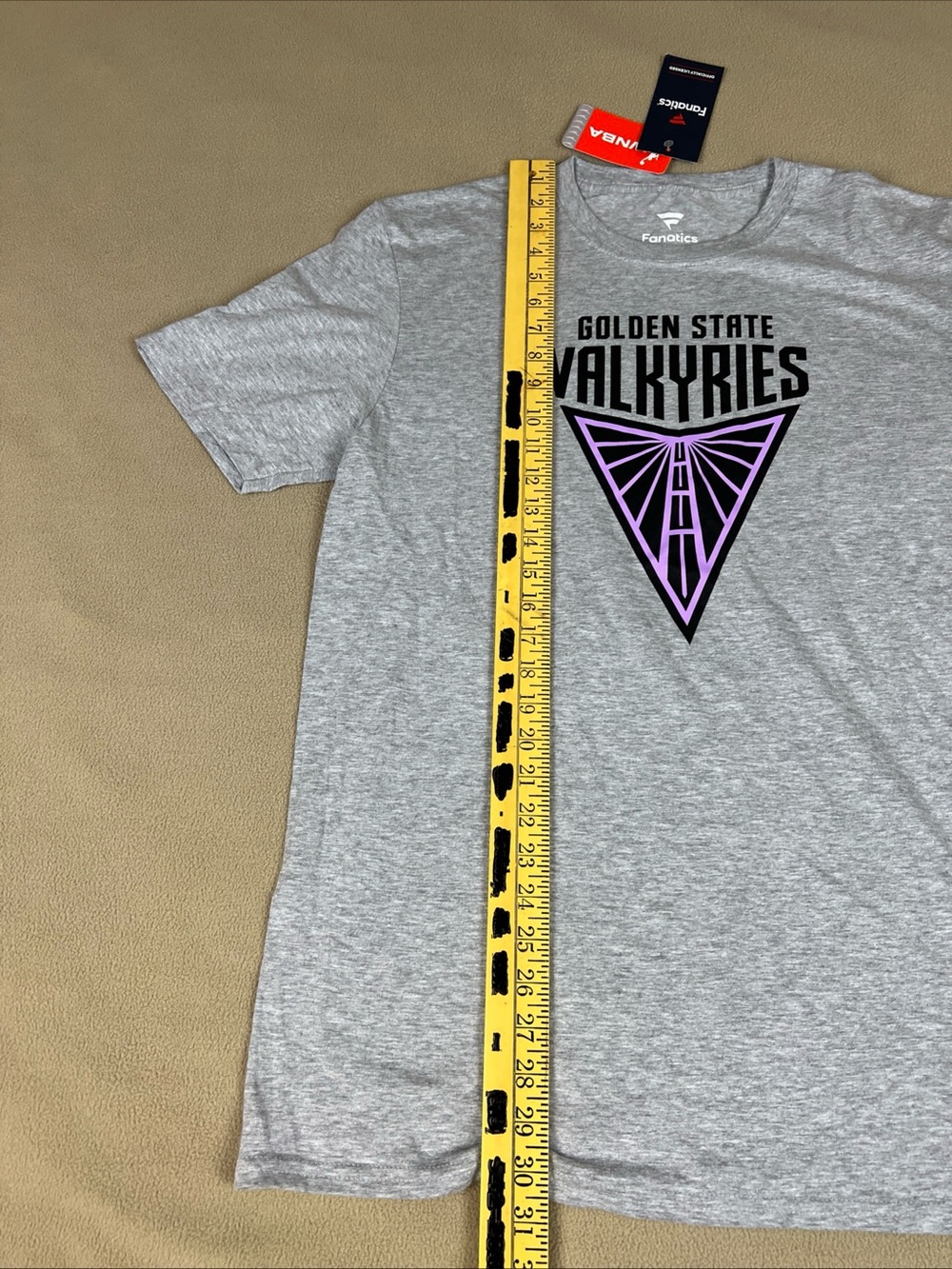 Fanatics WNBA Golden State Valkyries T-Shirt. Gray. Official. Men's Sz Large - Picture 5 of 8